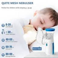 Portable Mesh Nebulizer Machine – Ultra Silent Handheld Steam Inhaler for Kids & Adults | USB Rechargeable Nebulizer